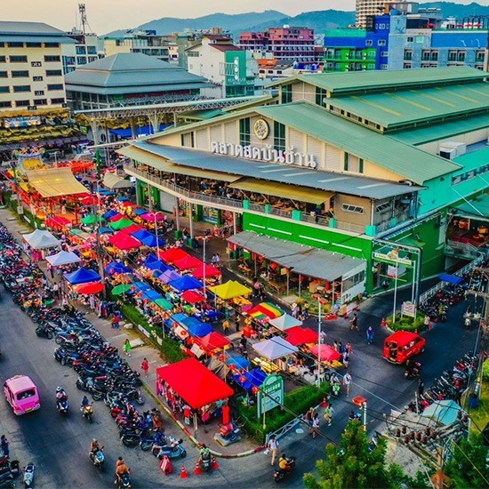 ตลาดสดบันซ้าน ตลาดสด ภูเก็ต - ตลาดบันซ้าน โซนตลาดมุมสูง