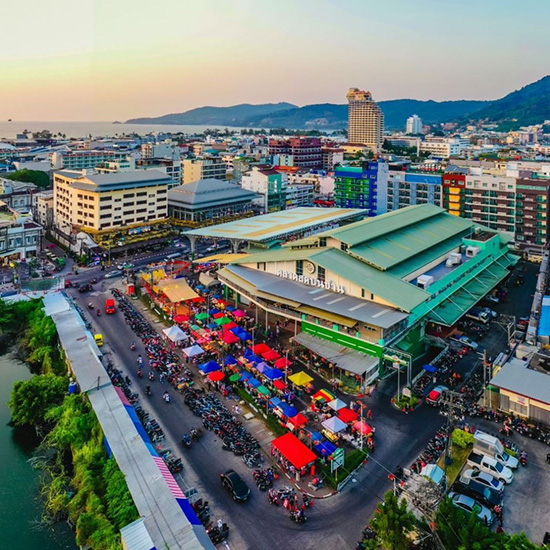 ตลาดบันซ้านโซนตลาดมุมสูง